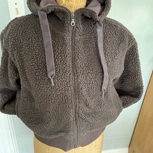 Aerie Brown Teddy Jacket